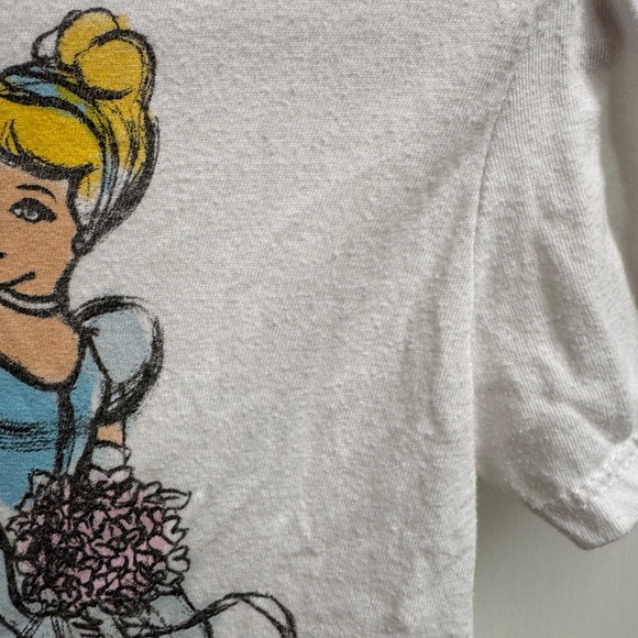 Old Navy Collectabilities 3T Girls White and Blue Cinderella Disney Short Sleeve - Picture 5 of 6